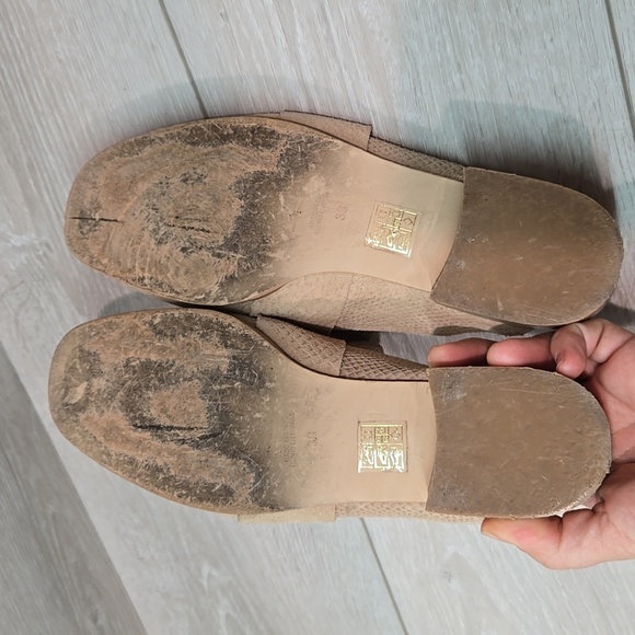 Free People Women's Taupe Tan Loafers Slip On Shoes Sz 38/7 - Picture 9 of 11